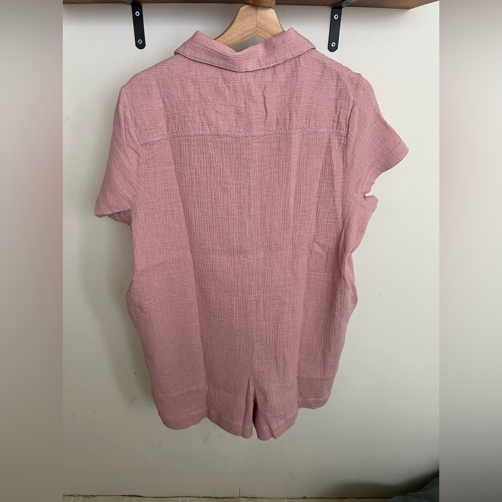 Hatch Lenora jumpsuit pink/white size 2 NWT - Picture 4 of 6